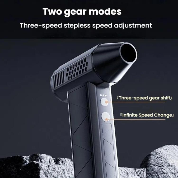 SUITU ST-8113 Outdoor Turbine Fan Home Lithium-ion Dust Blower Handheld Hair Dryer, Style: Blower Black