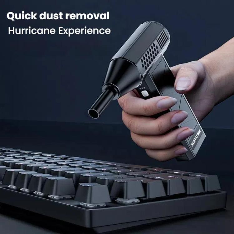 SUITU ST-8113 Outdoor Turbine Fan Home Lithium-ion Dust Blower Handheld Hair Dryer, Style: Blower Black