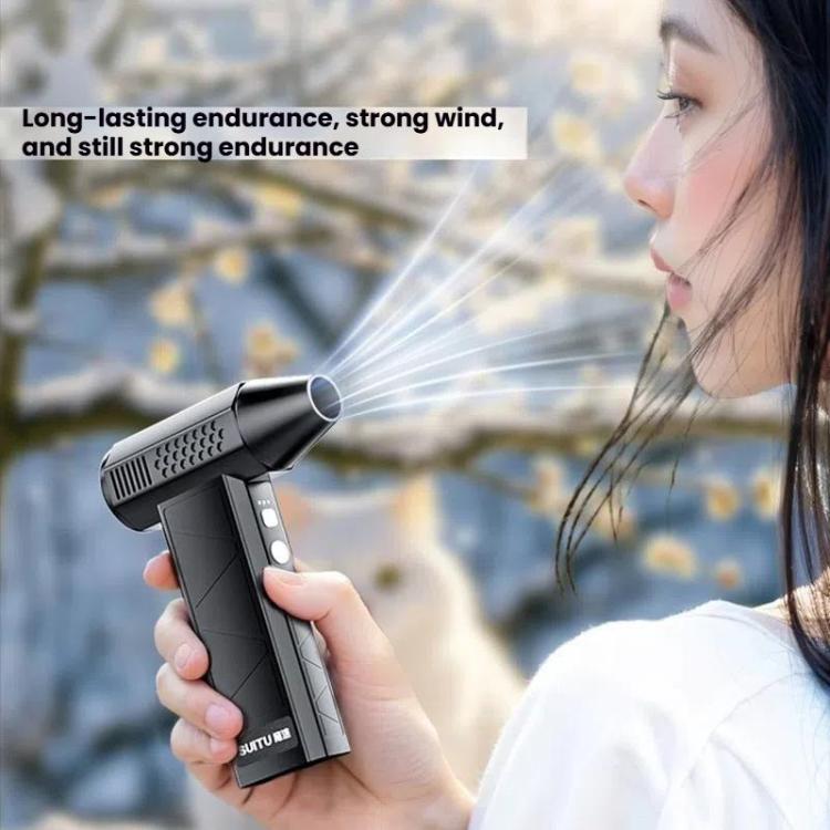 SUITU ST-8113 Outdoor Turbine Fan Home Lithium-ion Dust Blower Handheld Hair Dryer, Style: Blower+Vacuum Cleaner Gray