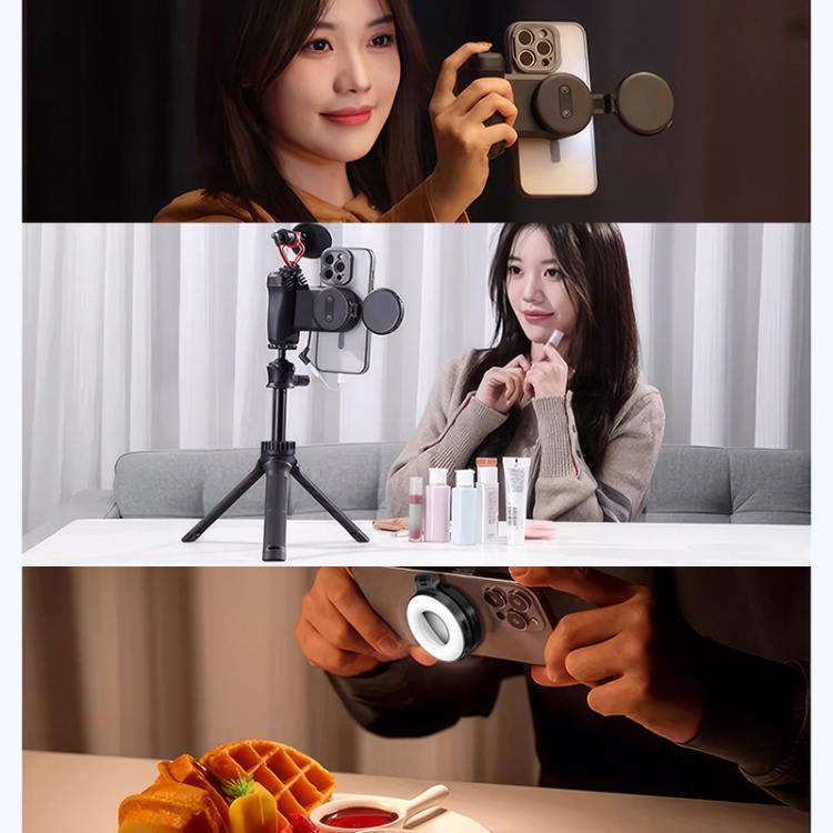 HEPAIL AC74 Magsafe Magnetic Smartphone Light Portable Handheld Selfie Light(White)