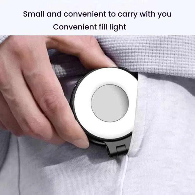 HEPAIL AC74 Magsafe Magnetic Smartphone Light Portable Handheld Selfie Light(White)