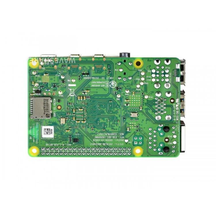 Waveshare For Raspberry Pi 4 Model B 2GB BCM2711B0 64-Bit Quad-Core 4K Dual Mini HDMI For DIY, IoT, Python Development