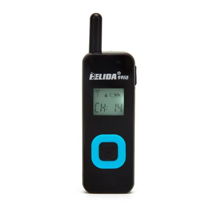 HELIDA T-M1 Mini Portable Rechargeable Two-Way Radio 22 Channels Compact Walkie Talkie EU Plug Black