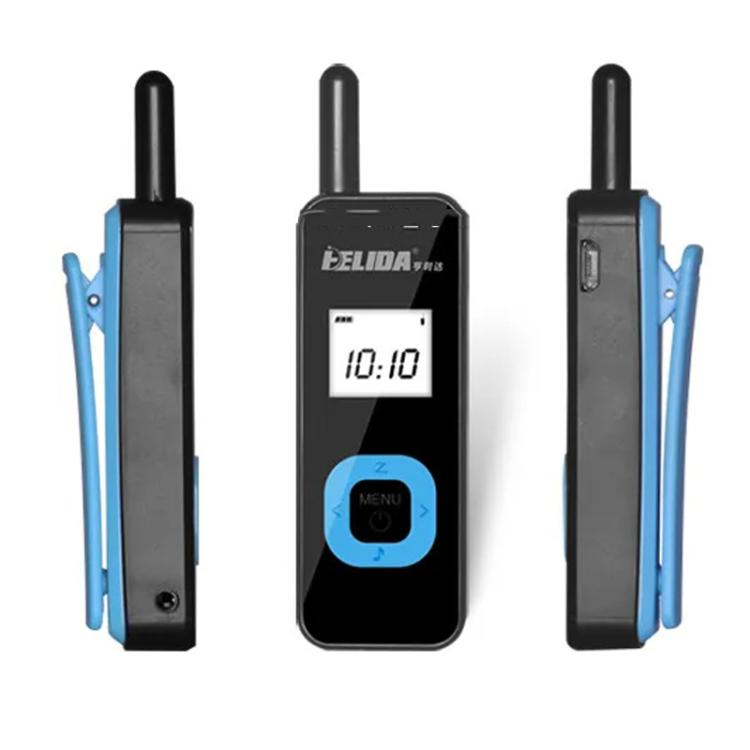 HELIDA T-M1 Mini Portable Rechargeable Two-Way Radio 22 Channels Compact Walkie Talkie EU Plug Black