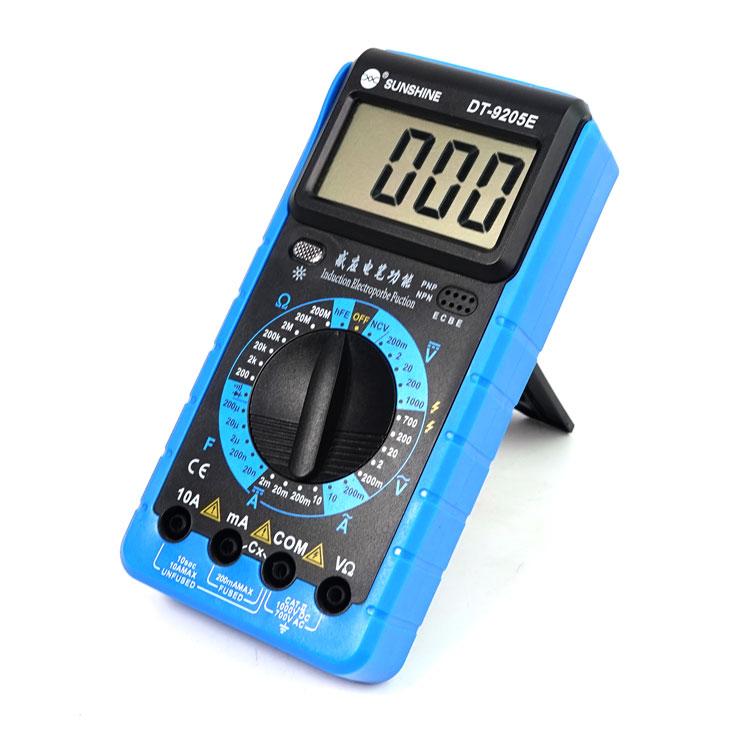 SUNSHINE DT-9205E High-Precision Digital Multimeter For Measuring Current Voltage Portable Repair Electrician Meter With Burn Protection