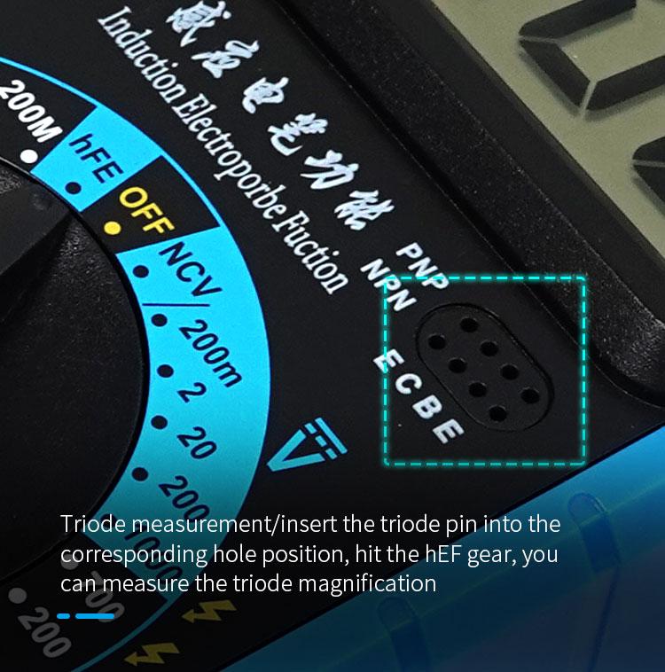 SUNSHINE DT-9205E High-Precision Digital Multimeter For Measuring Current Voltage Portable Repair Electrician Meter With Burn Protection