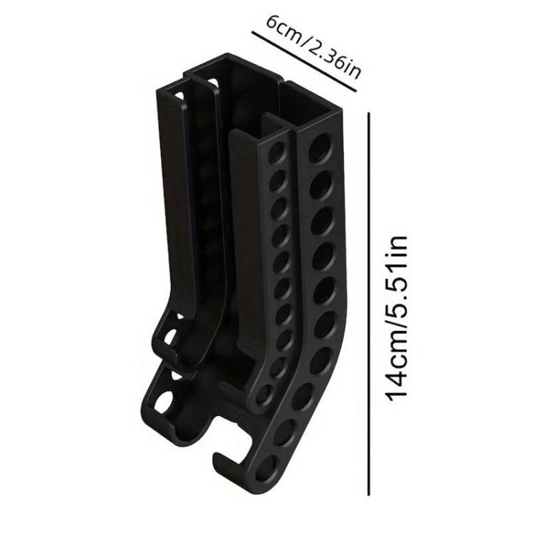 Wall-Mounted Battery Organizer Holds 10 AA & 10 AAA Batteries Space-Saving Battery Storage Rack