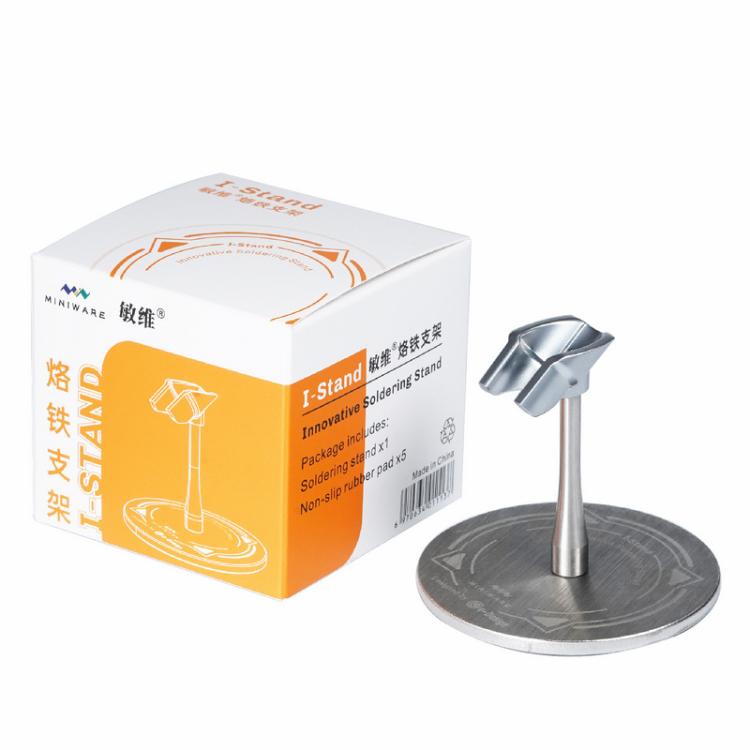 MINIWARE TS101/SA80 Dedicated Electric Soldering Iron Stainless Steel Bracket Mini Soldering Station(Silver)