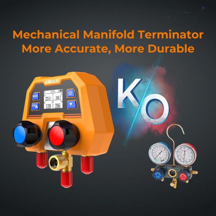 Elitech DMG-2se  Digital Manifold Gauge For HVAC, Refrigeration & AC Systems