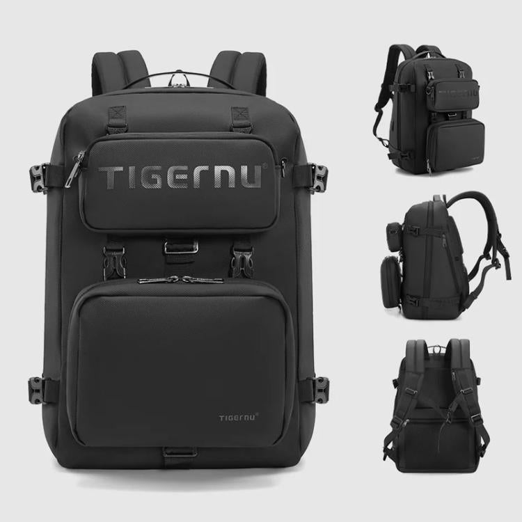 Tigernu T-B9836 3-in-1 Detachable Men Backpack Convertible Travel Laptop Bag for Sports & Commuting(Black)