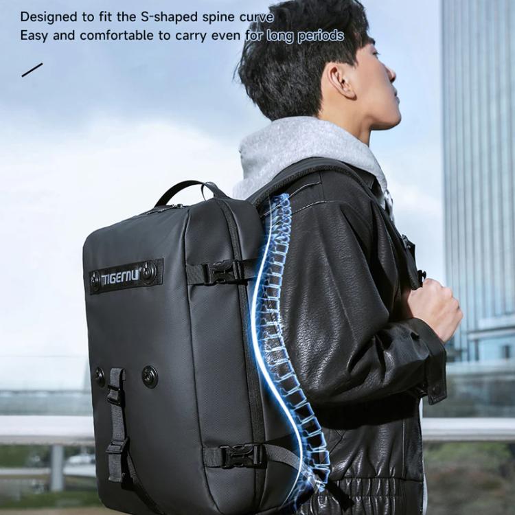 Tigernu T-B9836 3-in-1 Detachable Men Backpack Convertible Travel Laptop Bag for Sports & Commuting(Black)
