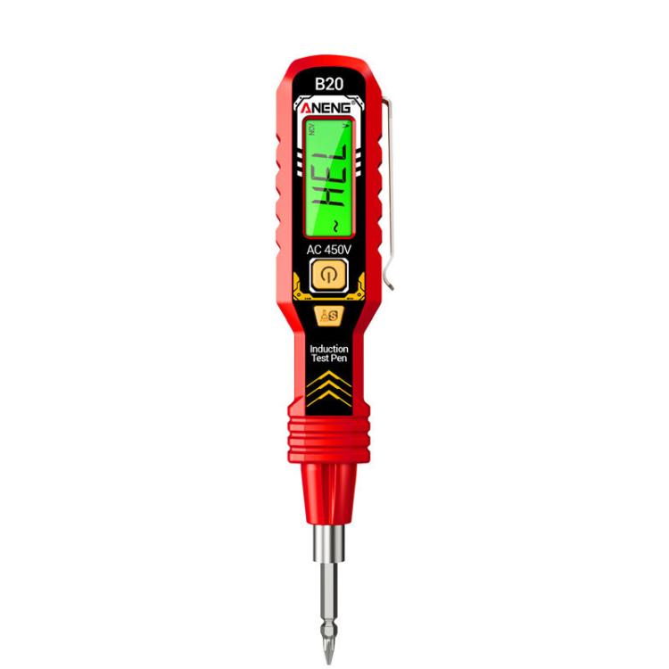 ANENG Multifunctional High-Precision Breakpoint Digital Display Test Pen(Red)