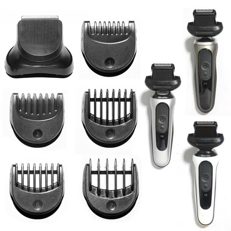 For Braun Series 5/6/7 Shaver Replacement Trimmer Attachment Kit With 5 Guiding Combs, 5/6/7 With 5 Guide Combs