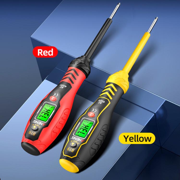 ANENG Digital Display High-Precision Intelligent Induction Test Pen(Red Flat Head)