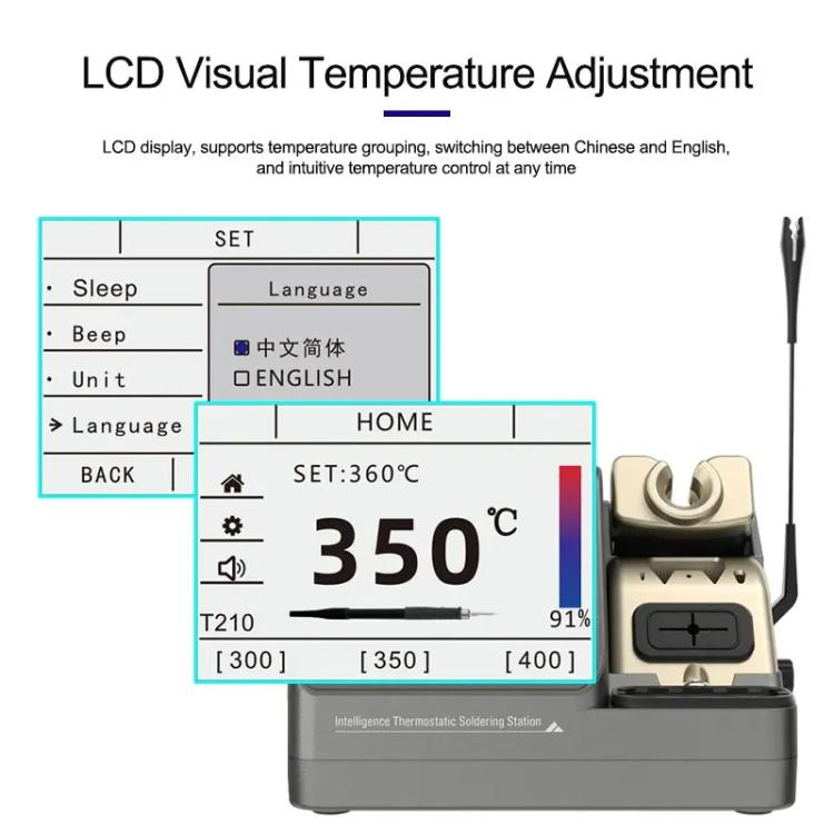 GVM H3 Smart 3 In 1 Electric Welding Station Mainboard Soldering Iron Smartphone Repair Smart Constant Temperature Soldering Iron US Plug
