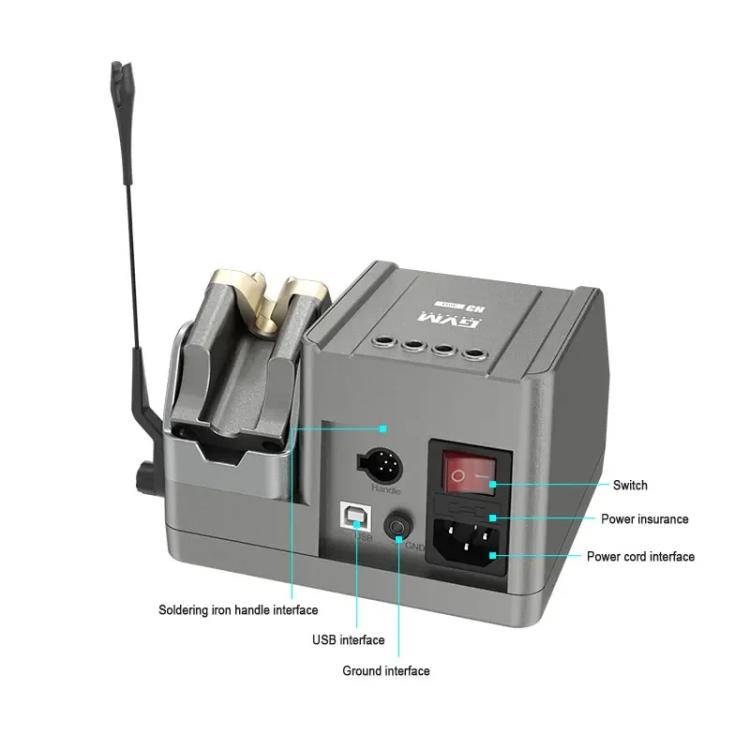 GVM H3 Smart 3 In 1 Electric Welding Station Mainboard Soldering Iron Smartphone Repair Smart Constant Temperature Soldering Iron EU Plug