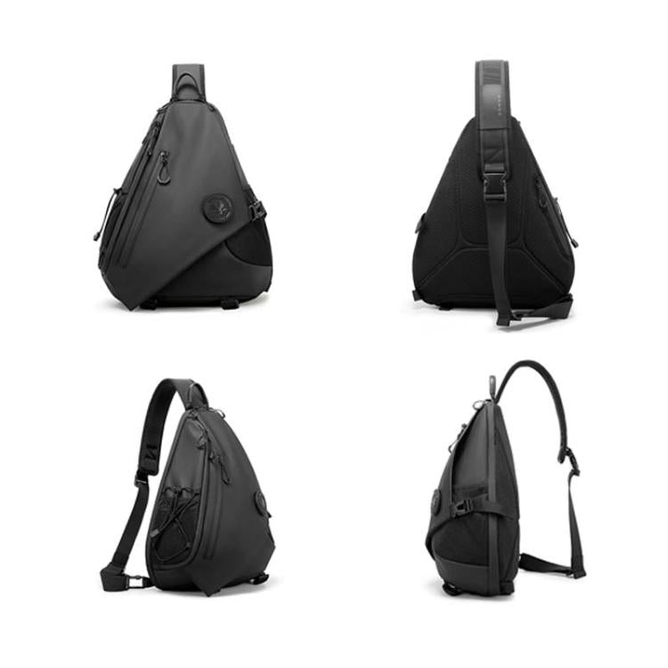 BANGE FW-232 Men Rreast Bag Large Capacity Outdoor Riding Backpack Shoulder Crossbody Bag(Black)