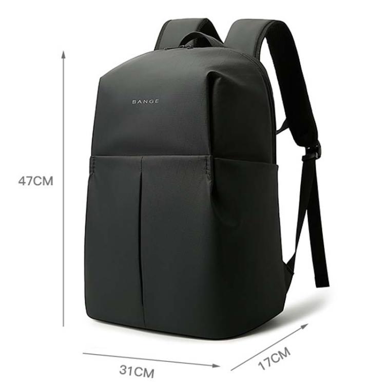 BANGE BG-3078 Business Commuting Large Capacity Backpack Computer Pack(Black)
