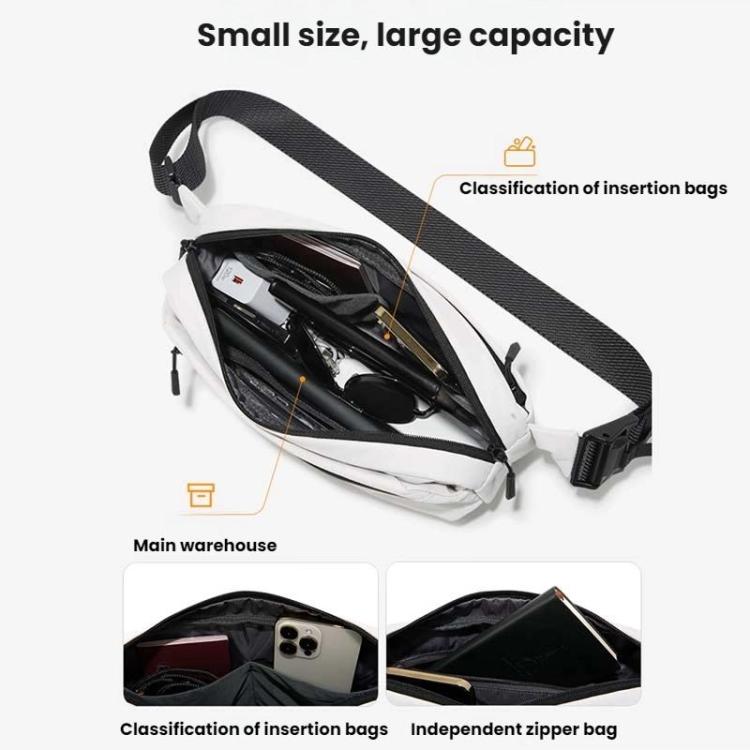 BANGE BG-7851 Men Crossbody Bag Multifunctional Lightweight Casual Commuting Chest Pack Small Shoulder Bag(Yellow)