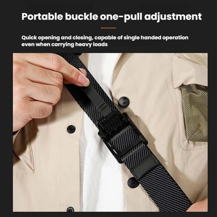 BANGE BG-7851 Men Crossbody Bag Multifunctional Lightweight Casual Commuting Chest Pack Small Shoulder Bag(Yellow)