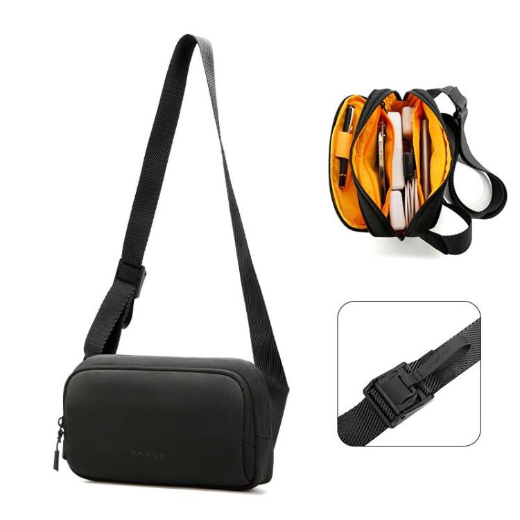 BANGE 3097 Men Crossbody Bag Casual Portable Mobile Phone Bag(White)