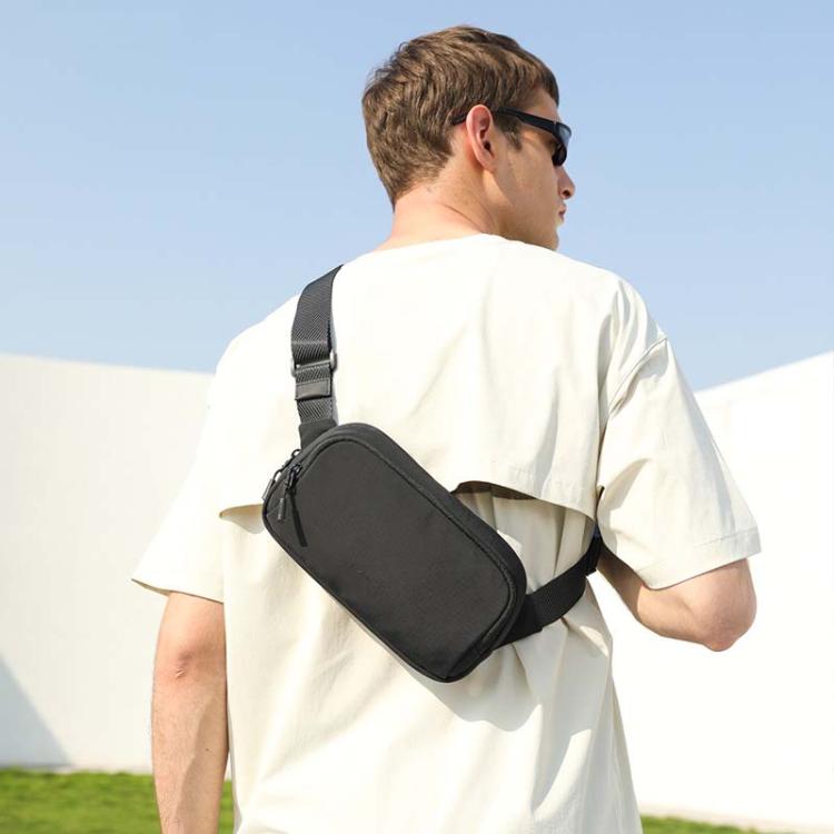 BANGE 3097 Men Crossbody Bag Casual Portable Mobile Phone Bag(White)