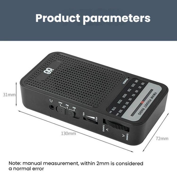 Portable Pointer AM/FM Full Channel Radio