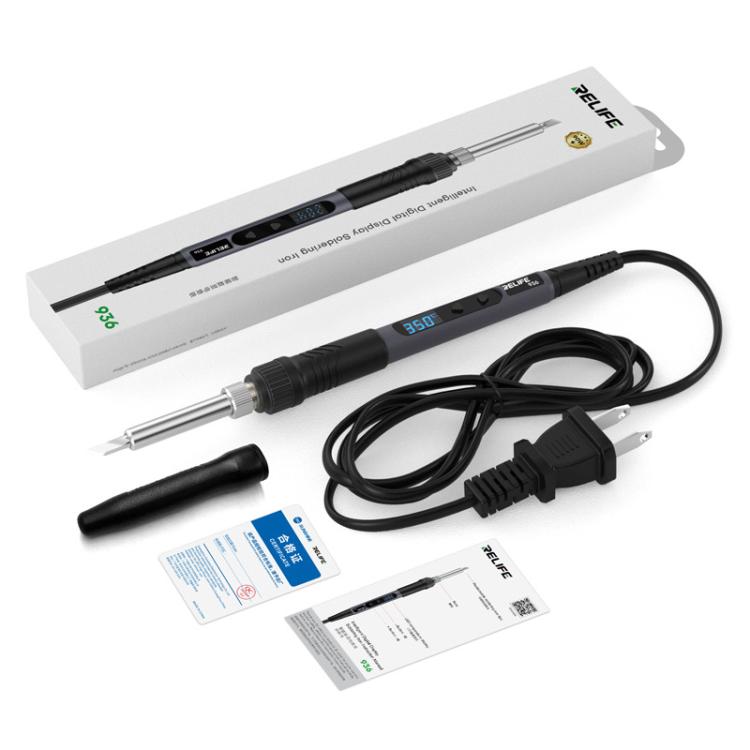 RELIFE 936 90W High Power Internal Heating Smart Digital Display Soldering Iron, US Plug