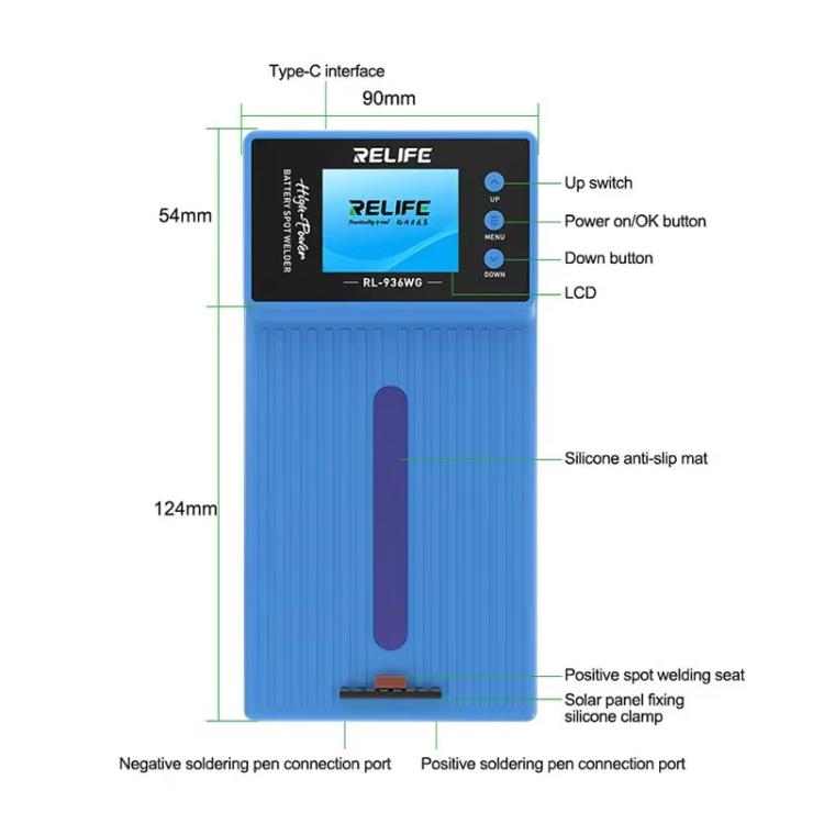 RELIFE RL-936WG High Power Battery Spot Welder Mobile Phone Repair Battery Spot Welder