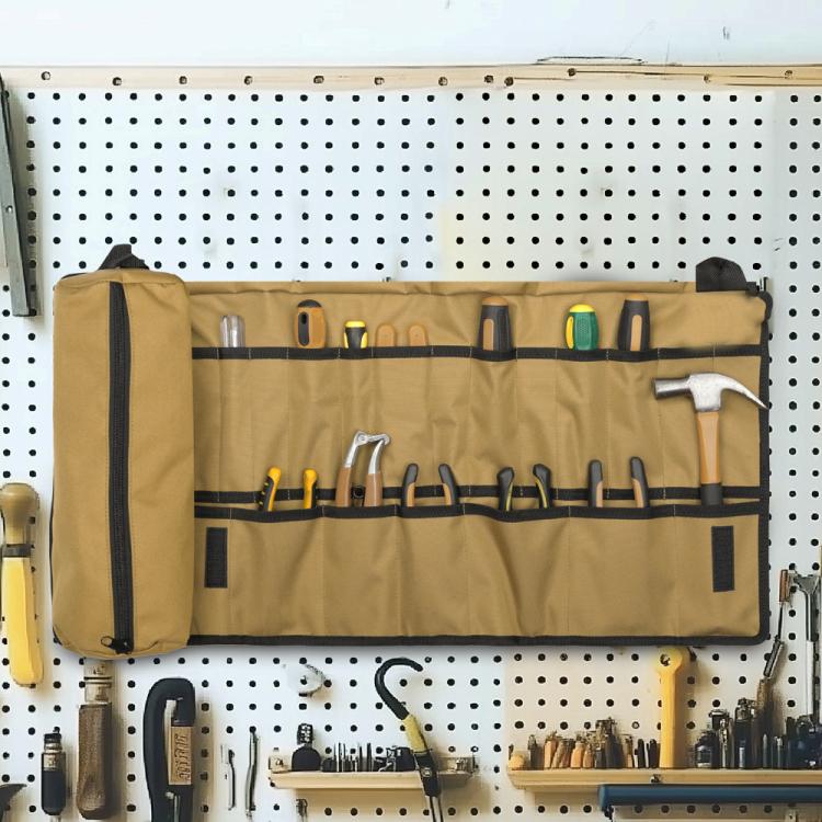 WESSLECO Thickened Wear-resistant Waterproof Parts Storage Tool Pack(Brown)