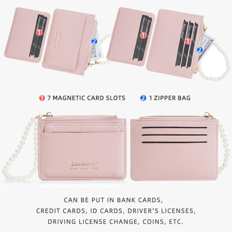 Baellerry N8356 Women Card Holder Multi Card Slot Coin Purse(Blue)