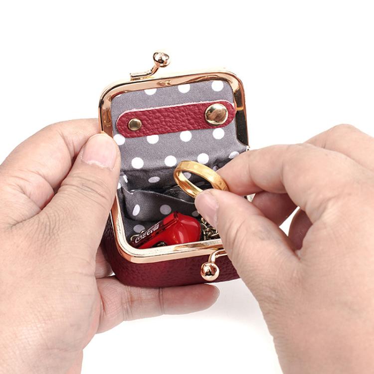Baellerry D3069 Women Coin Purse Jewelry Box Accessory Pouch(Black)