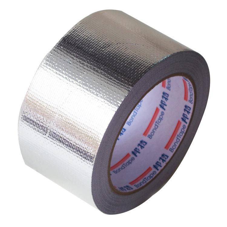 BondTape 10cm x 23m Fiberglass Aluminum Foil Tape High Temperature Resistant for HVAC Duct, Pipe Repair, Leak Sealing