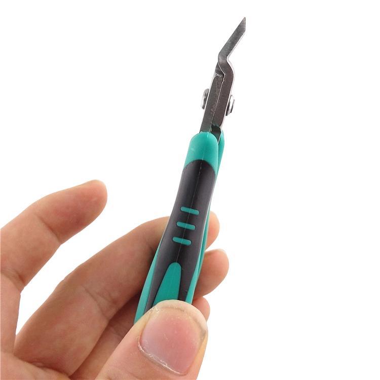 ProsKit PM-396 Stainless Steel Diagonal Pliers Precision Electronic Side Cutting Pliers(Green)