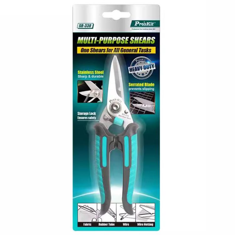 ProsKit SR-338 Multifunctional Stainless Steel Universal Scissors