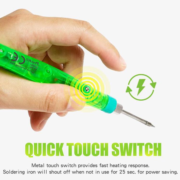 ProsKit SI-169U 3D Printing Repair Soldering Iron Set Mini Portable USB Soldering Iron Pen(Green)
