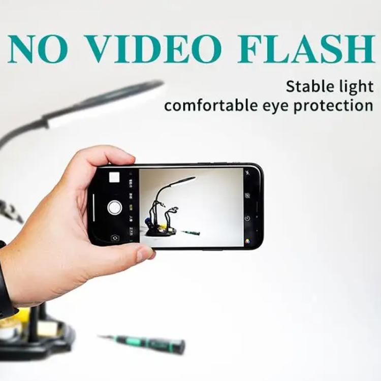 ProsKit SN-396 7 In 1 LED Magnifying Glass Repair Soldering Station Constant Temperature Soldering Iron Stand