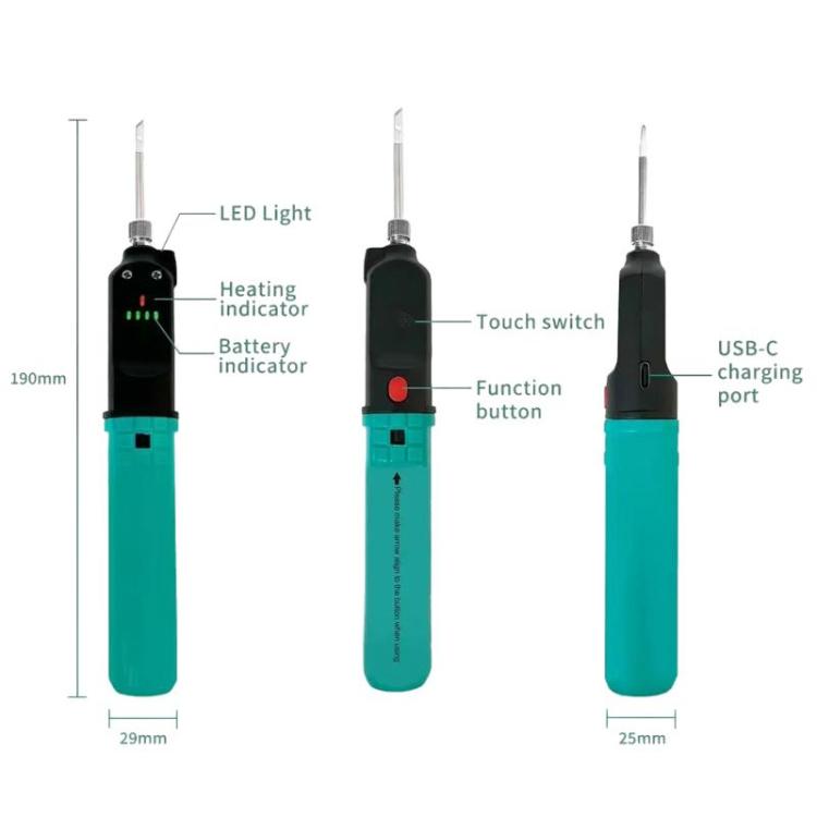 ProsKit SI-B165 12W Wireless Touch Controlled Soldering Iron USB Rechargeable Constant Temperature Outdoor Repair Soldering Pen