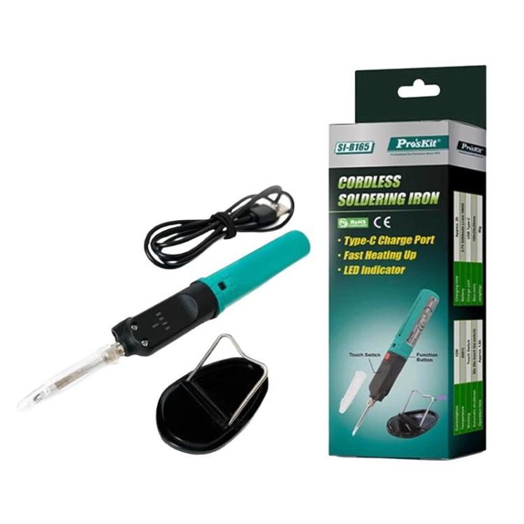 ProsKit SI-B165 12W Wireless Touch Controlled Soldering Iron USB Rechargeable Constant Temperature Outdoor Repair Soldering Pen