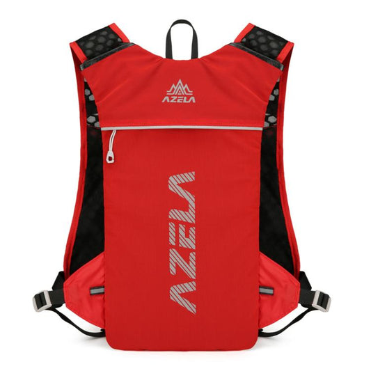 AZELA A1314 Outdoor Sports Backpack Portable Cycling Bag Breathable Lightweight Running Backpack(Red)