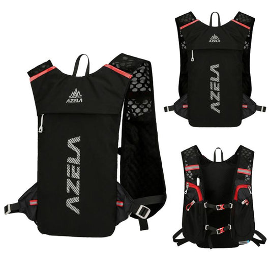 AZELA A1314 Outdoor Sports Backpack Portable Cycling Bag Breathable Lightweight Running Backpack(Gray)