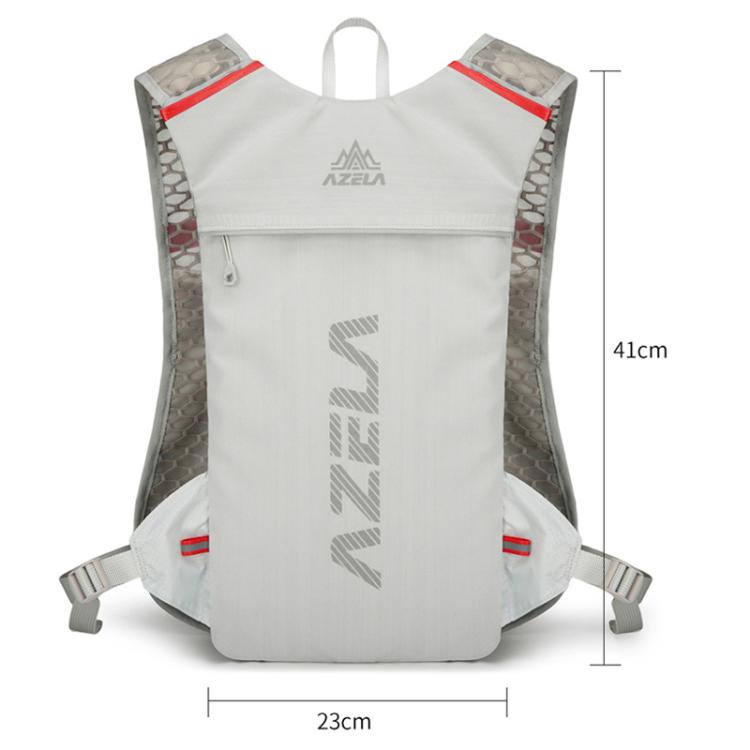 AZELA A1314 Outdoor Sports Backpack Portable Cycling Bag Breathable Lightweight Running Backpack(Red)