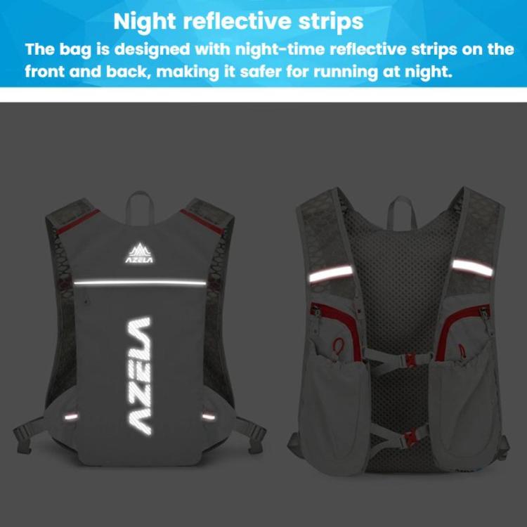 AZELA A1314 Outdoor Sports Backpack Portable Cycling Bag Breathable Lightweight Running Backpack(Gray)