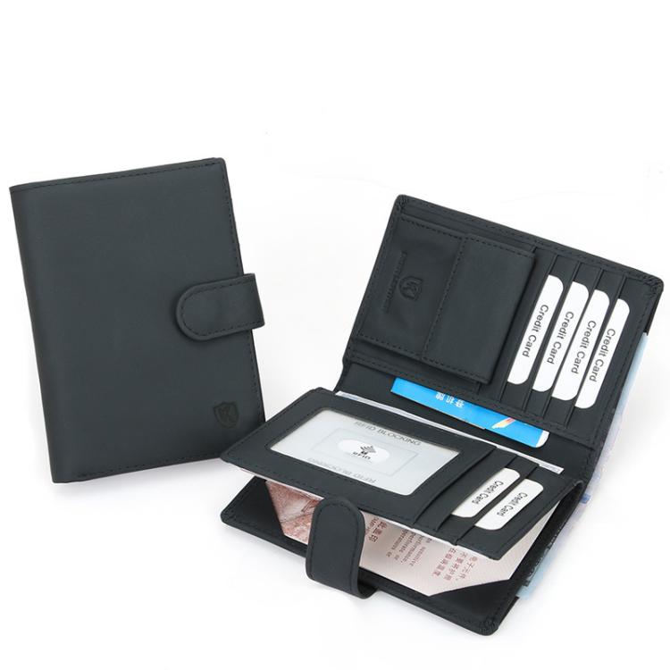 DKER YP-262 Anti-Skimming Passport Organizer ID Protection Wallet(Black)