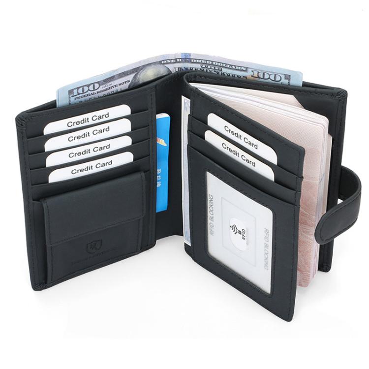 DKER YP-262 Anti-Skimming Passport Organizer ID Protection Wallet(Black)