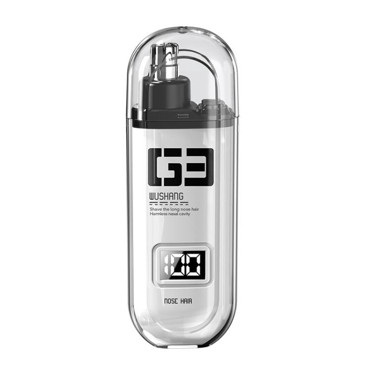 WUSHANG Rechargeable Nose Hair Trimmer USB-C Charging Gentle & Painless Nasal Grooming(White)