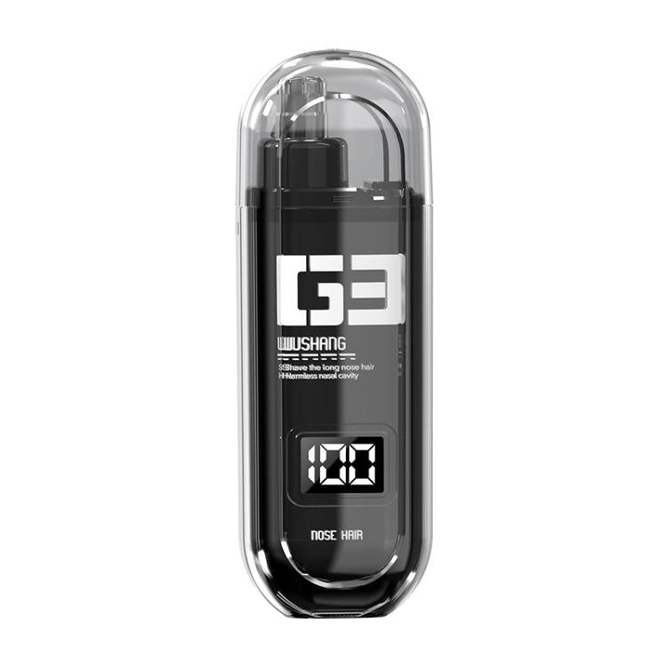 WUSHANG Rechargeable Nose Hair Trimmer USB-C Charging Gentle & Painless Nasal Grooming(Black)