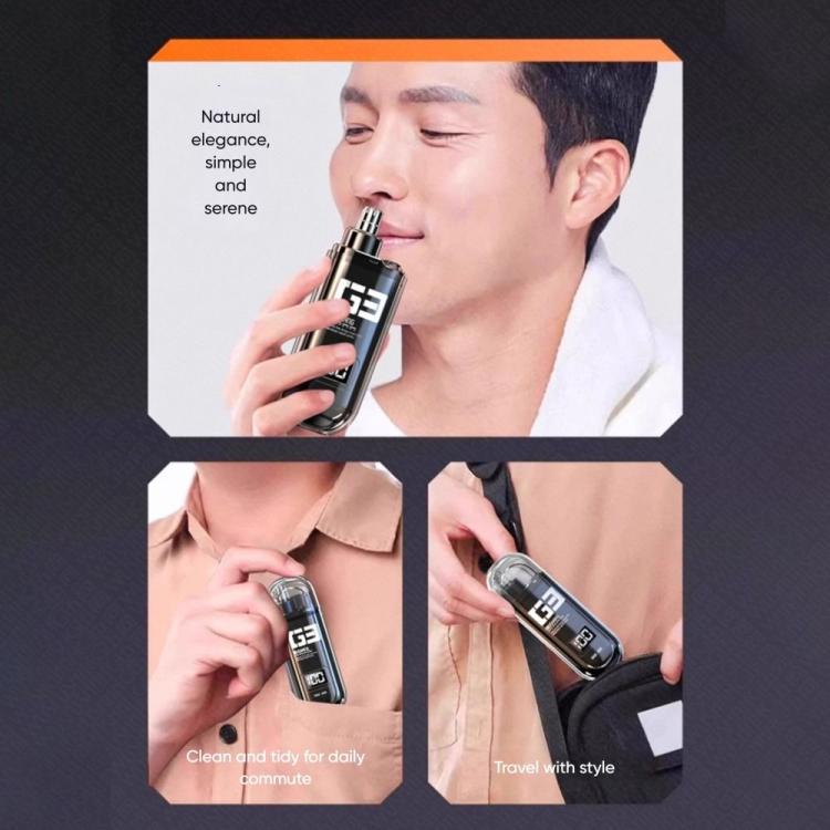 WUSHANG Rechargeable Nose Hair Trimmer USB-C Charging Gentle & Painless Nasal Grooming(Orange)