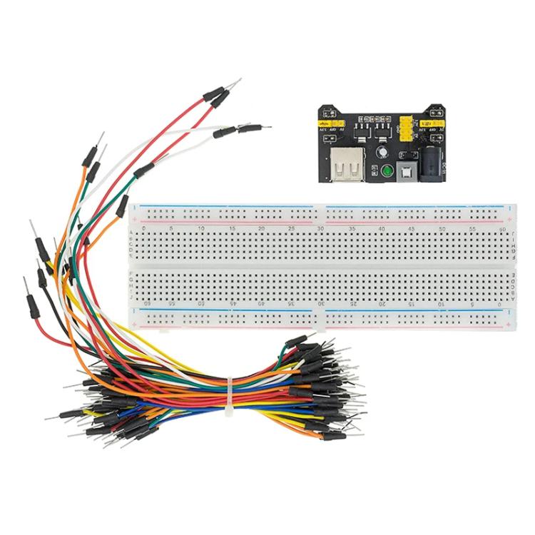 MB-102 830-hole Breadboard + Power Module + 65 Breadboard Wires