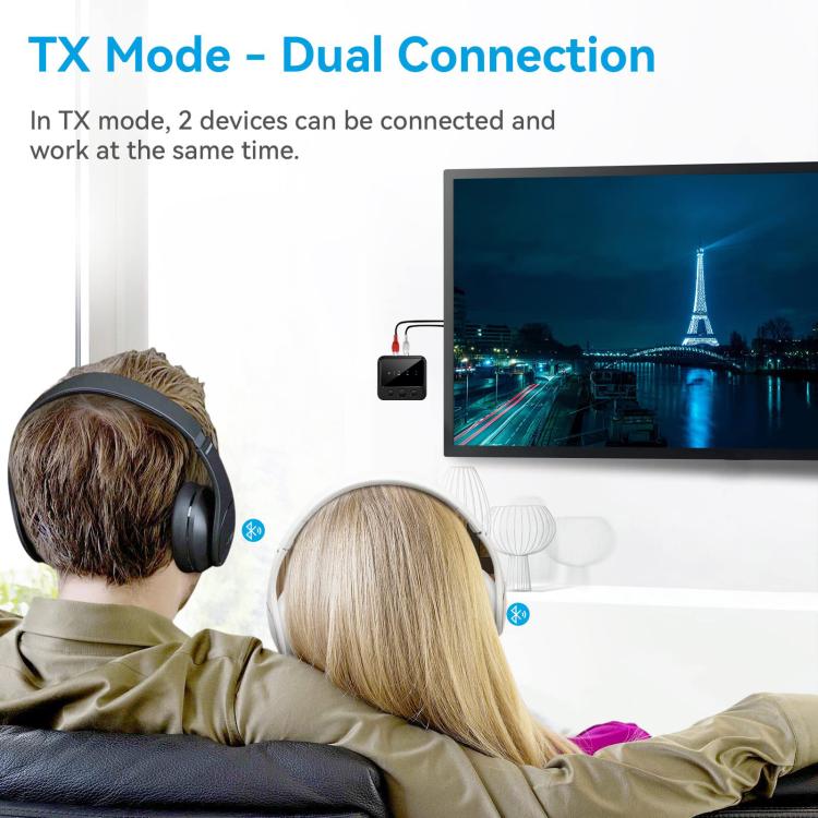 C56 Bluetooth 5.4 Audio Transmitter & Receiver with TF Card Playback